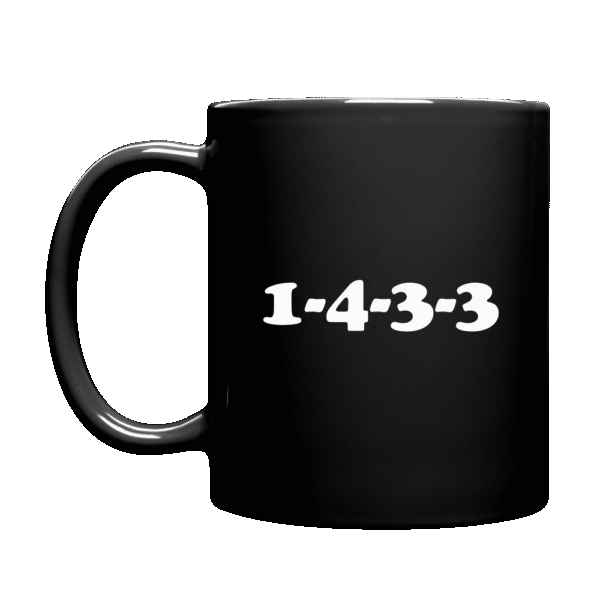 Vizzionboard Black Mug 1-4-3-3 Formation - Image 2